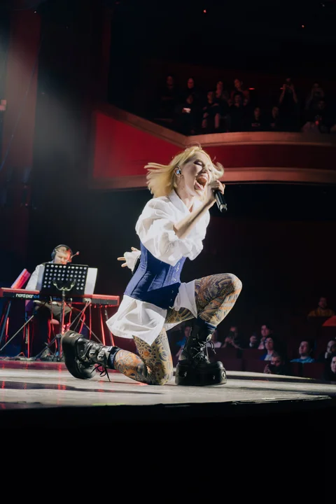 MIYOKO performing with 38 Samurai Orchestra